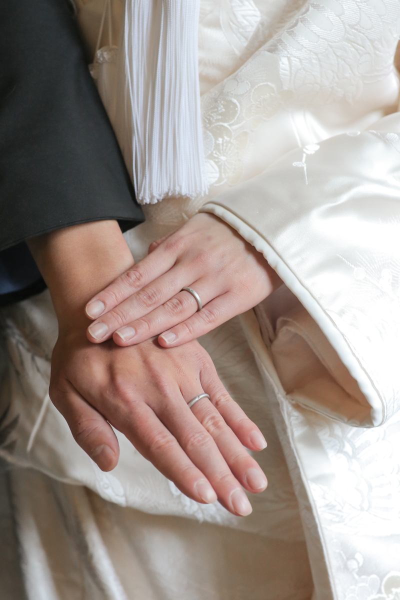 指輪の写真で締めくくり