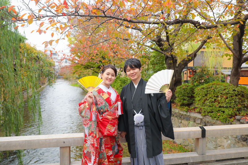 祇園白川といえばの”巽橋”で