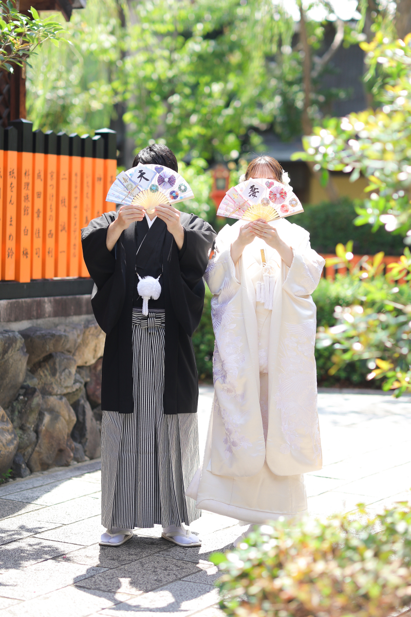 お持込みグッズの妻夫扇子