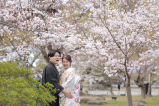世界遺産で桜ロケ❀