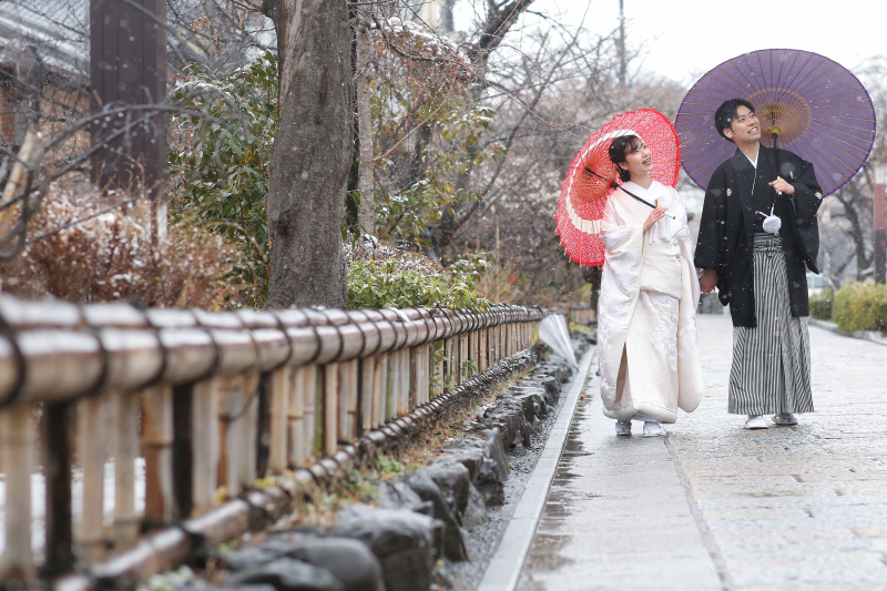 反応が同じな新郎新婦様♡