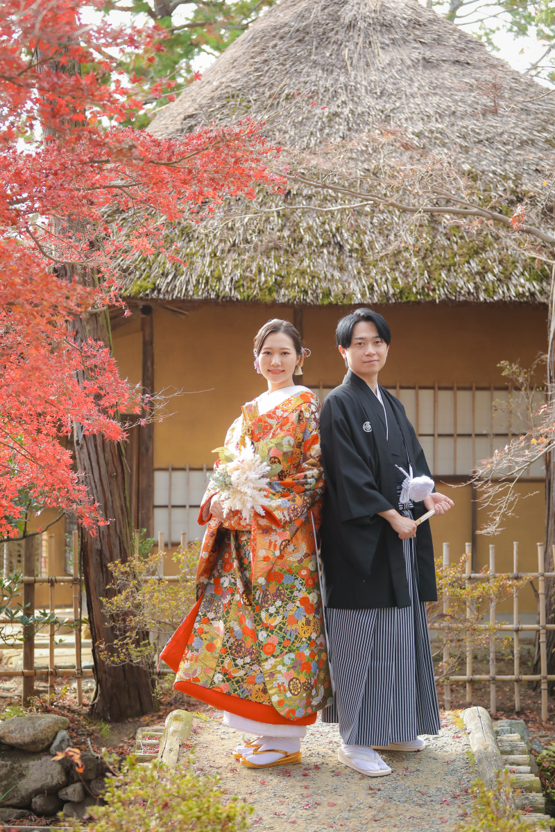 また場所を変えて茶室周辺で撮影