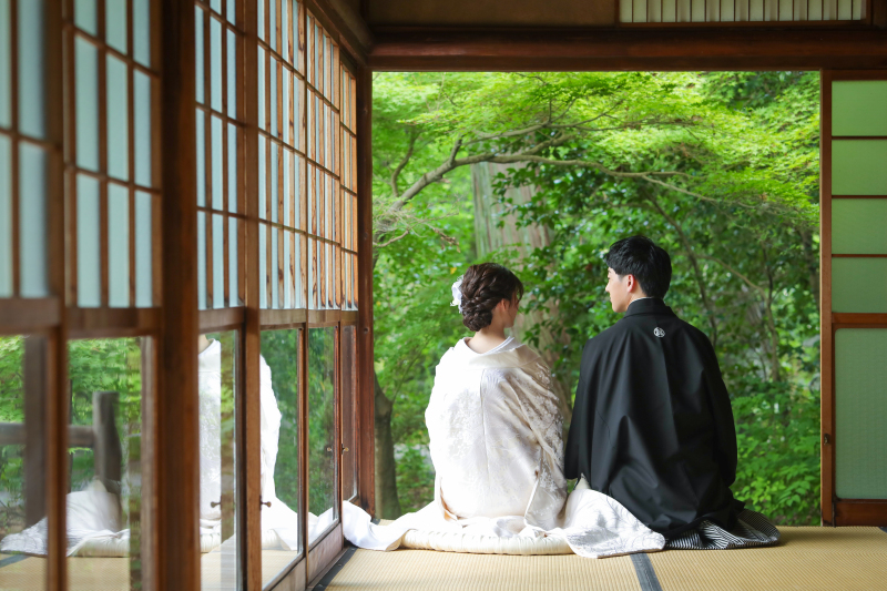 和室でゆったり撮影