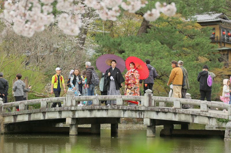 2ヶ所目のロケ地《円山公園》に到着！