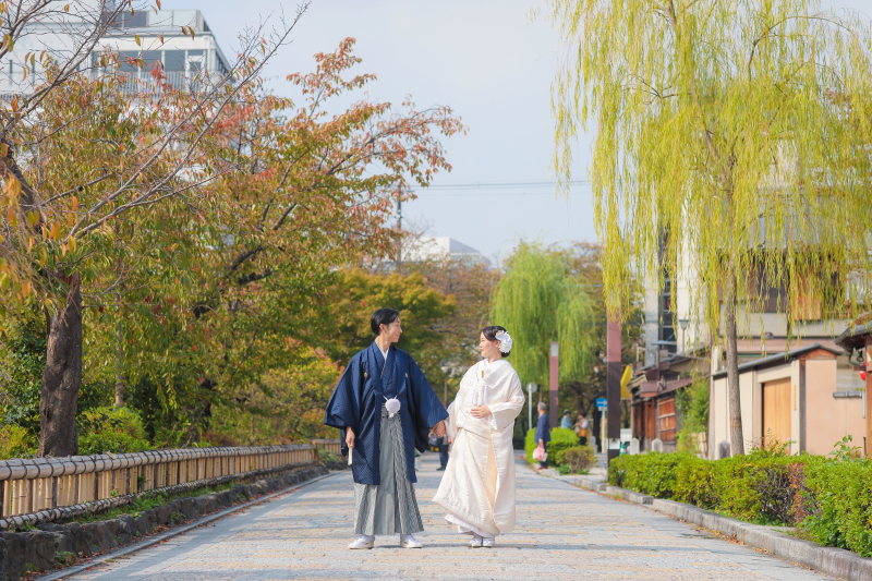白川筋の真ん中で
