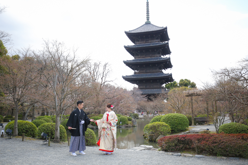五重塔がお出迎え