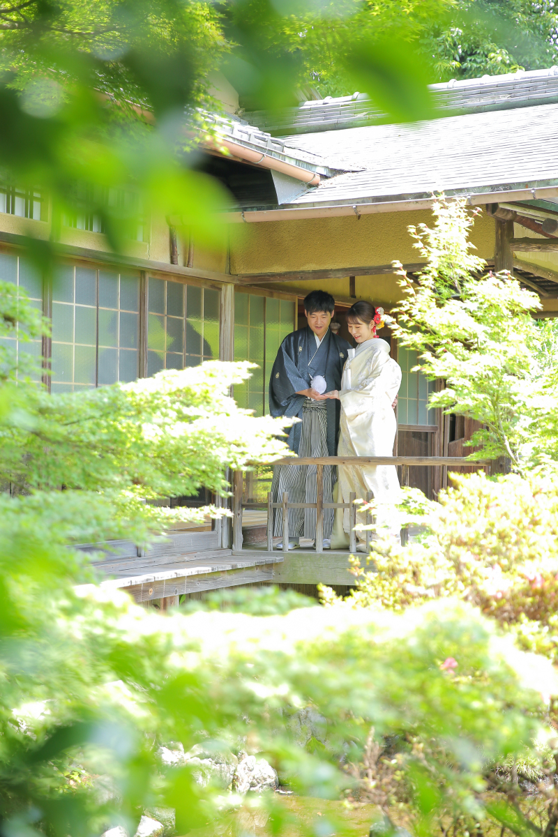 新緑に囲まれて