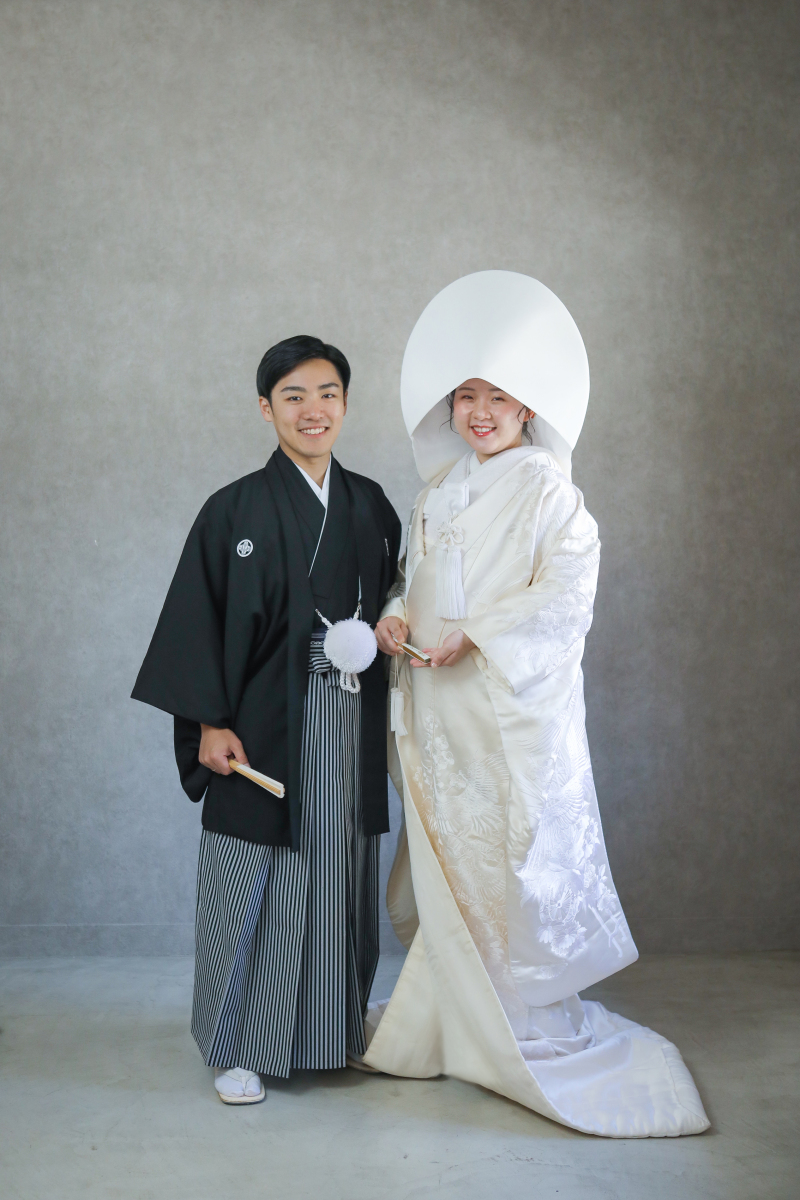 まずはプチ白無垢撮影から