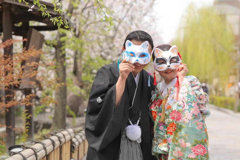 キツネのお面(´◝ω◜｀)