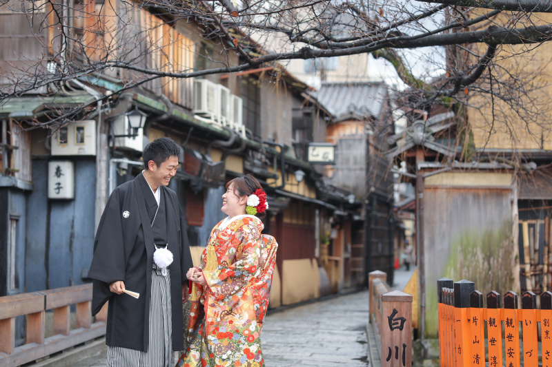 巽橋から撮影スタート