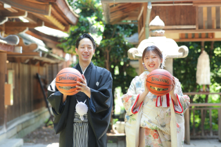 バスケットボールと一緒に☆彡