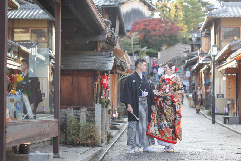 八坂周辺到着！