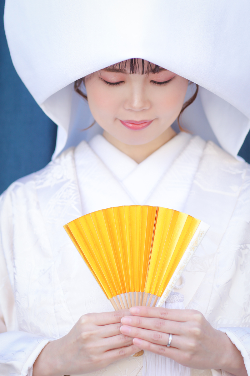 新婦様の綿帽子姿