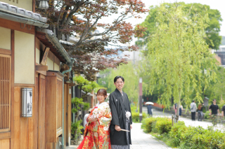 緑豊かな祇園にて