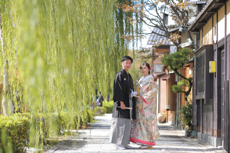 祇園の柳は現在、もりもりです♪