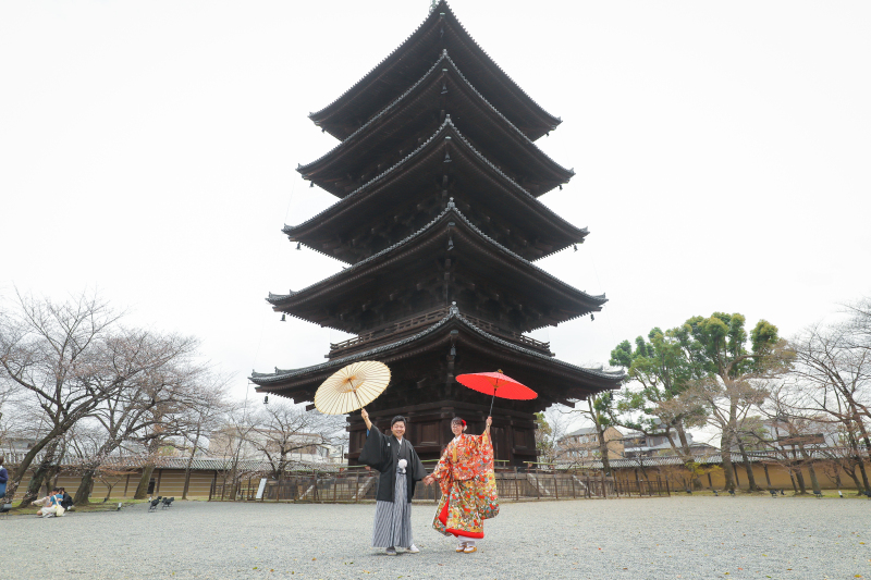 五重塔と②