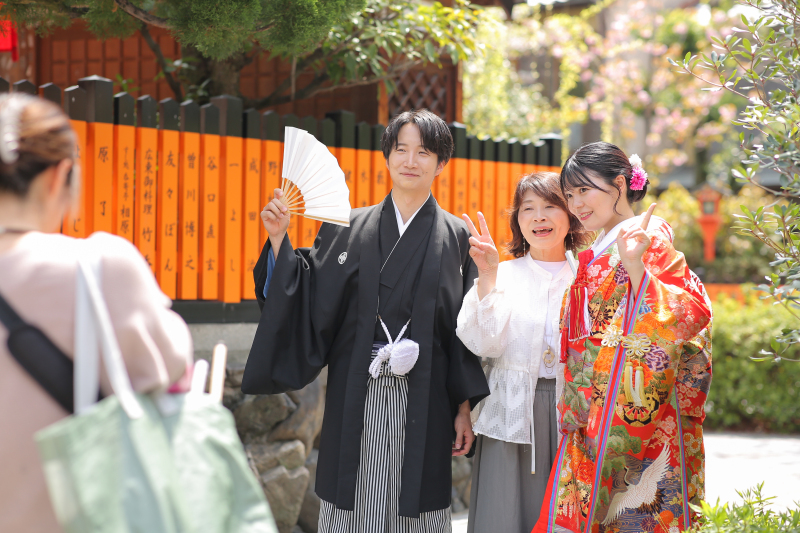 ラストはお母さんとハイチーズ!