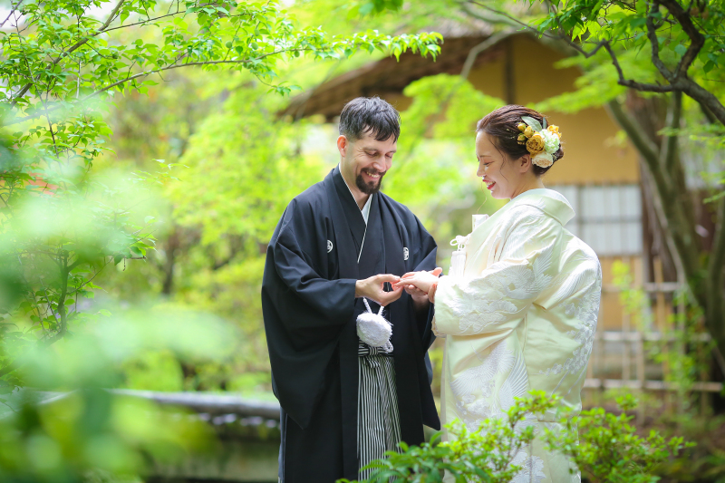 指輪交換シーン