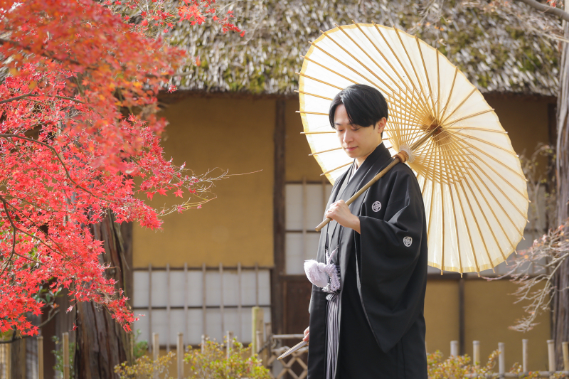 ここでご新郎さまのソロショット