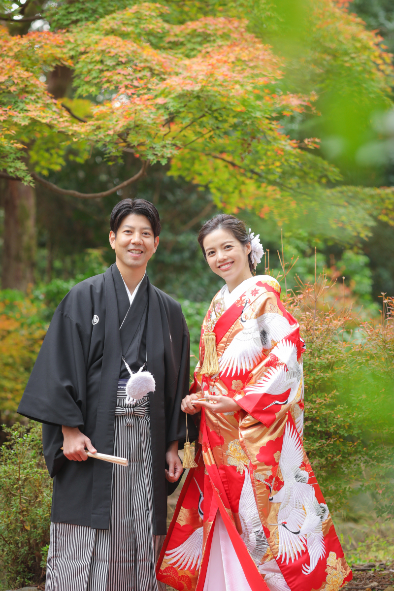 和装が本当にお似合いなおふたりでした
