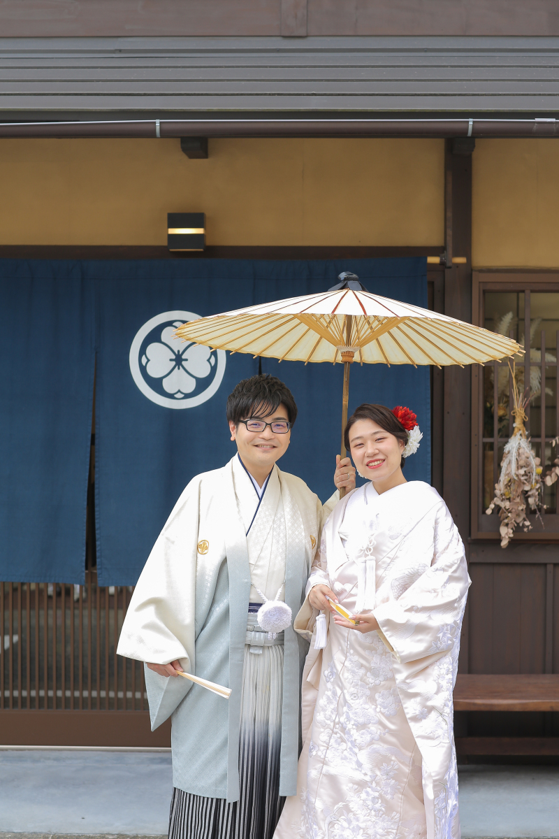 出発前に白無垢で