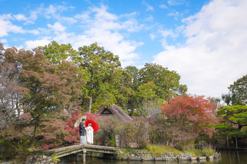ストーリーテラー 京都サロン_庭園で撮影できる