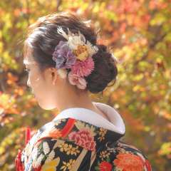 アートフラワー髪飾り