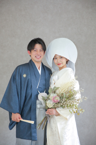 プチ白無垢(綿帽子有り)