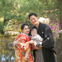 お子様と一緒に撮影