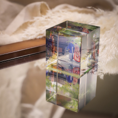 クリスタルフォトキューブ