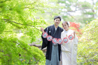 お2人の可愛らしい笑顔♪ 京都で素敵なお写真を思い出に残しませんか？？
