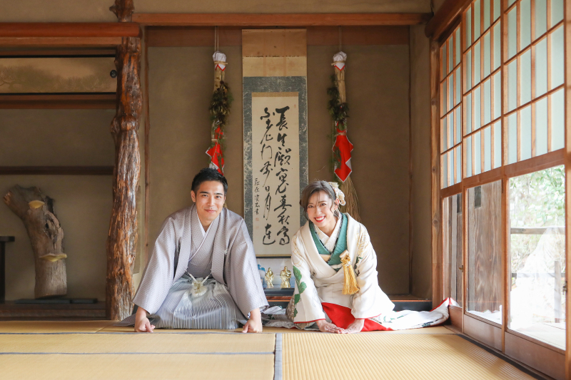 【梅宮大社・和室付き】★紅葉シーズンおススメ!《和装1点(白無垢or色打掛)》 補正済みデータ200カット