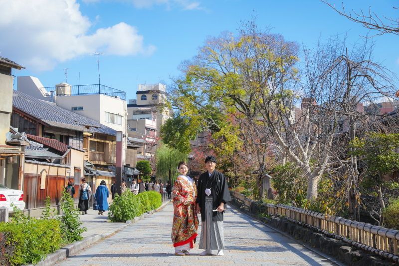 【祇園白川+アトリエ】タイパ抜群!気軽に叶う和装フォト《白無垢・色打掛 計2着》補正済みデータ170カット/13:00終了予定