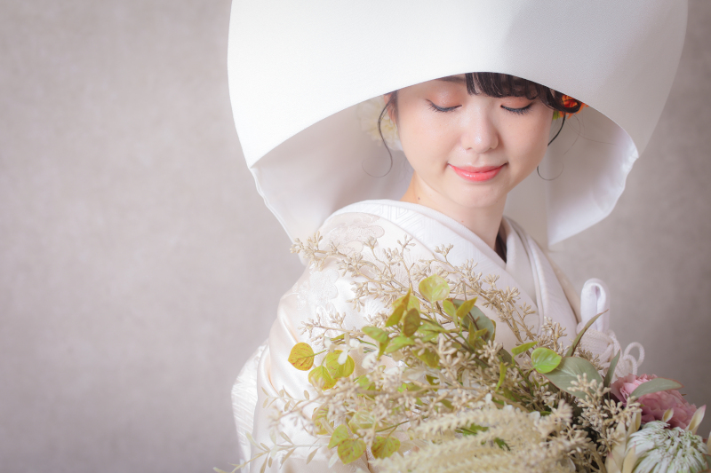 【 ソロフォト・アトリエ撮影★特別価格 】和装1点(白無垢or色打掛) 補正データ30カット付