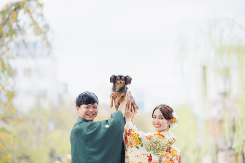 【ペットと一緒♩選べるロケ地】 和装１点(白無垢or色打掛) 補正済データ150カット