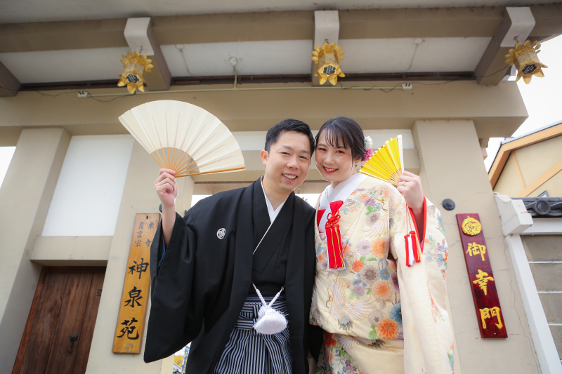 【神泉苑(お太鼓橋・庭園)】和装1点(白無垢or色打掛) 補正済データ150カット付