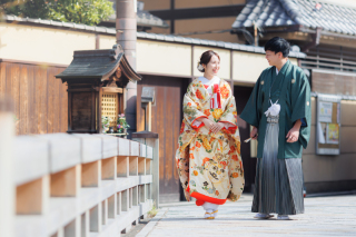 【祇園白川】コスパ◎！気軽に叶う和装フォト《和装１点(白無垢or色打掛)》補正済みデータ150カット/13:00終了予定