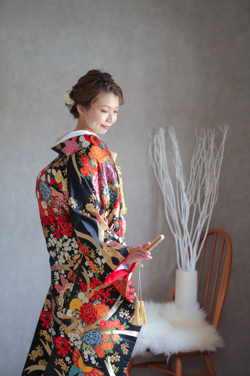 【 ソロフォト・アトリエ撮影 】和装1点(白無垢or色打掛) 補正データ30カット付