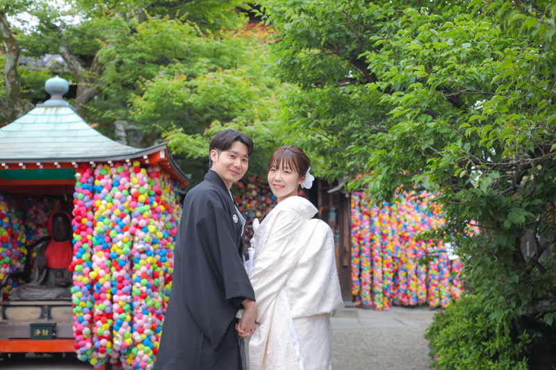 【THE京都!八坂周辺エリア】和装1点(白無垢or色打掛) 補正済データ150カット付/10:00終了予定が嬉しい♩