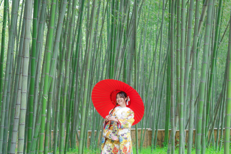 【大覚寺(回廊・竹林・庭園)】和装1点(白無垢or色打掛) 補正済データ200カット付
