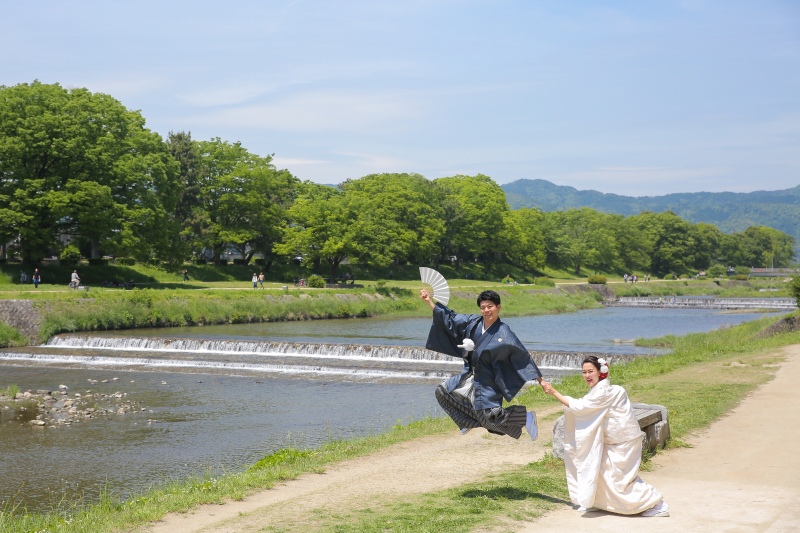 【京都めぐり① 祇園白川+鴨川】和装1点 補正済みデータ200カット