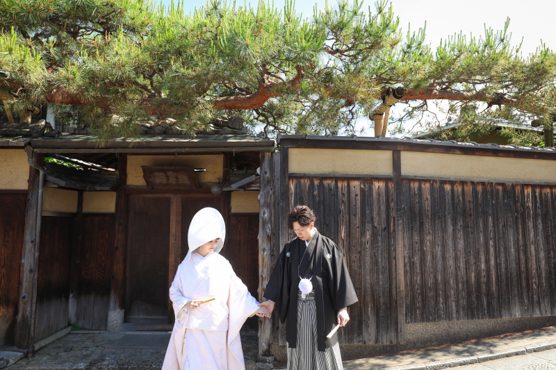 【THE京都!八坂周辺エリア】和装1点(白無垢or色打掛) 補正済データ150カット付/10:00終了予定が嬉しい♩