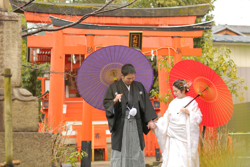 【神泉苑(お太鼓橋・庭園)】和装1点(白無垢or色打掛) 補正済データ150カット付