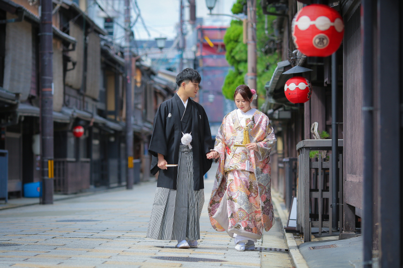 【京都めぐり③祇園白川+神泉苑】和装1点(白無垢or色打掛) 補正済データ200カット付