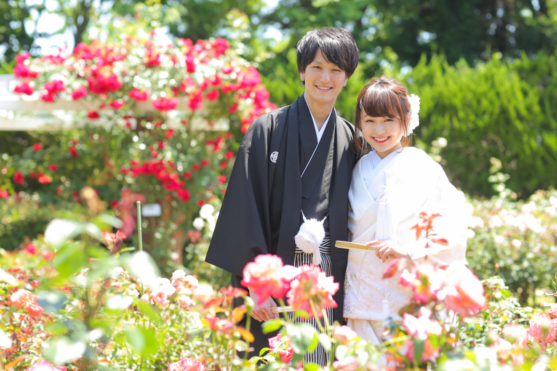 【森林や花々と♪ 京都府立植物園】和装1点(白無垢or色打掛) 補正済データ200カット付
