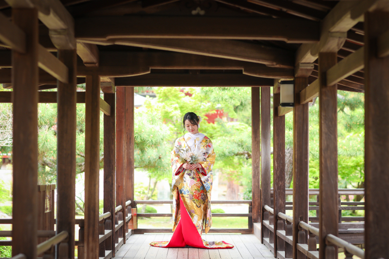 【大覚寺(回廊・竹林・庭園)】和装1点(白無垢or色打掛) 補正済データ200カット付