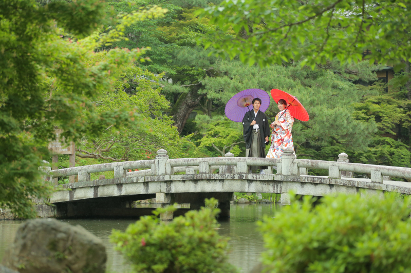 【京都めぐり②祇園白川+円山公園】和装1点(白無垢or色打掛) 補正済データ200カット付