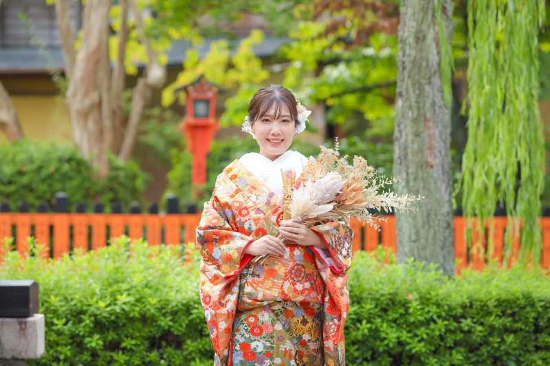 【祇園白川+アトリエ】タイパ抜群!気軽に叶う和装フォト《白無垢・色打掛 計2着》補正済みデータ170カット/13:00終了予定