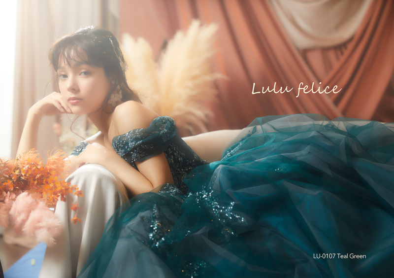 フォトウエディング福山衣裳室LU-0107TealGreen