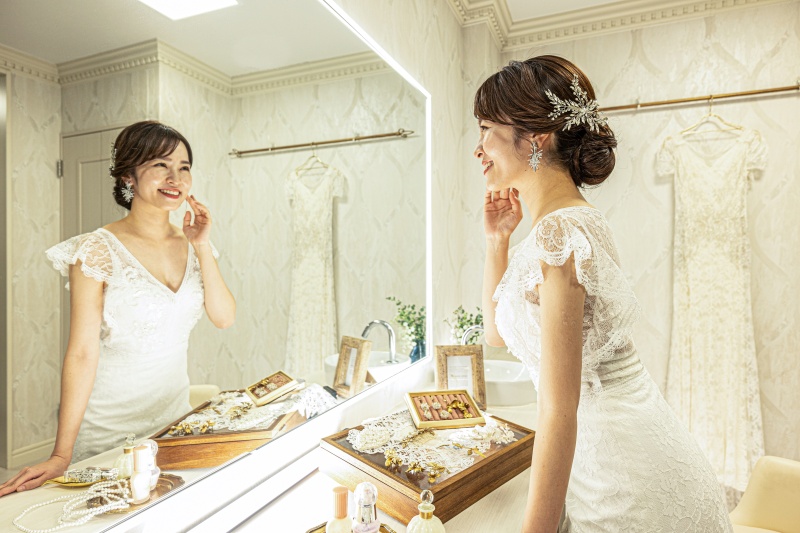 ウェディング専属スタイリスト常駐で安心